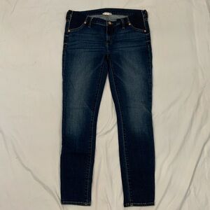 Ingrid & Isabel Maternity Ankle Jeans Stretch Side Panels Medium Wash 
32x28.5